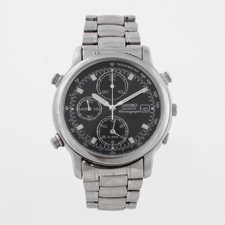 SEIKO, wristwatch, chronograph, 38 mm.