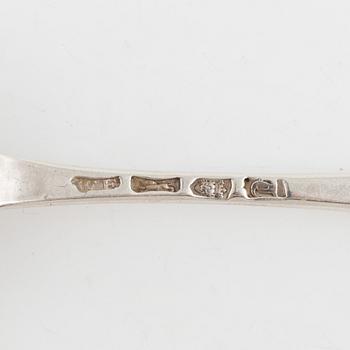 Skedar, 24 st, silver, bl a Jonas Berg, Stockholm 1777.
