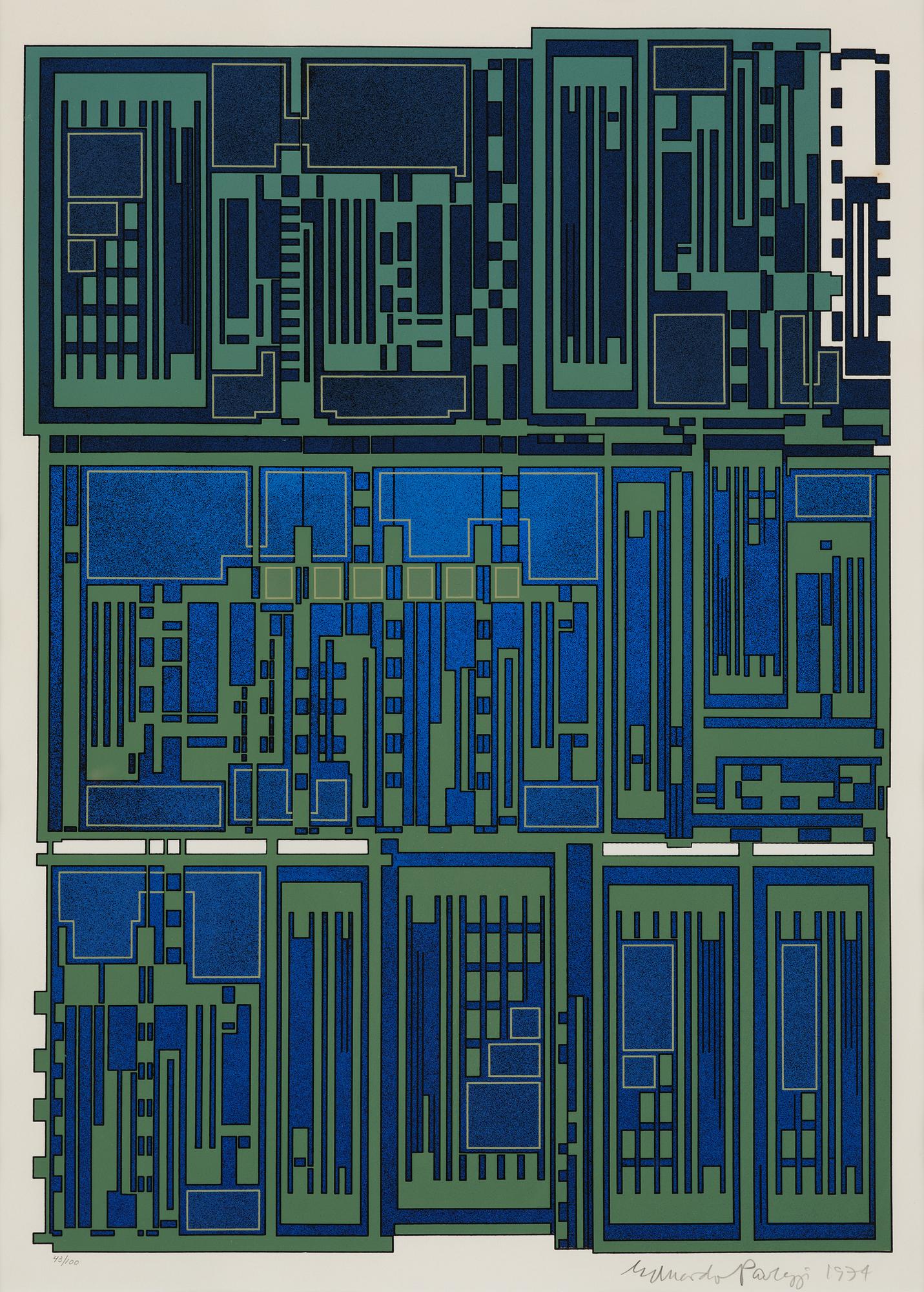 Eduardo Paolozzi, Untitled from: "Hommage aux Prix Nobel" (The Nobel Prize Portfolio).