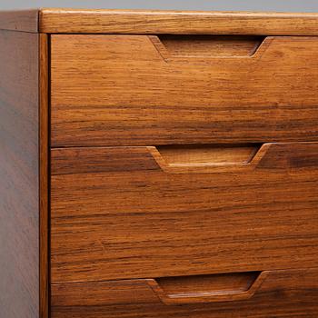 Svend Langkilde, a palisander chest of drawers, Ed. Langkilde, Denmark 1950-60's.