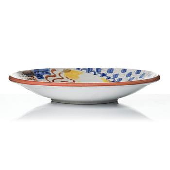 Wilhelm Kåge, a faience dish, Gustavsberg, Sweden, 1942.