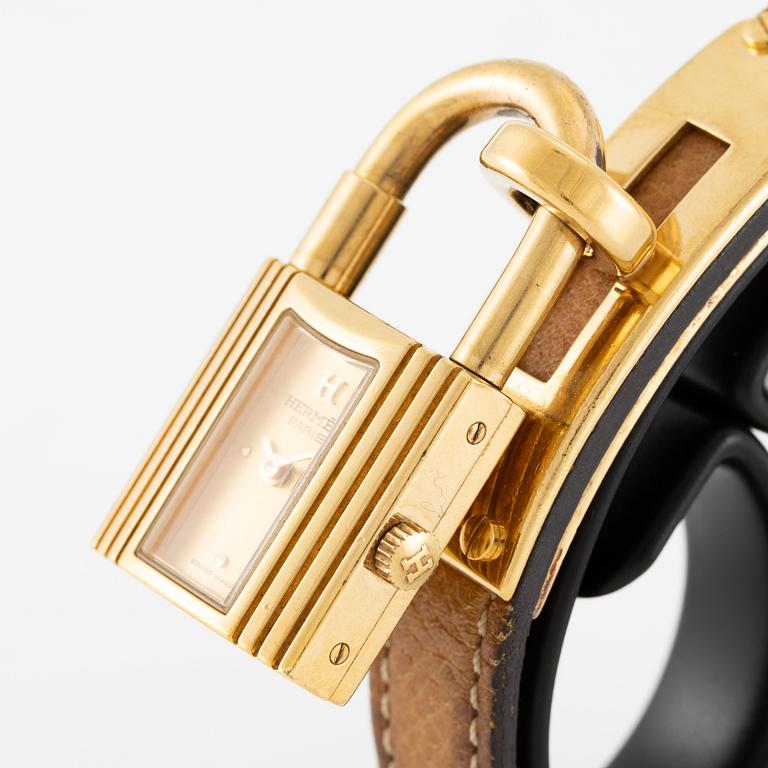 Hermès, wristwatch, "Kelly Lock", 20 x 20 (37.5) mm.
