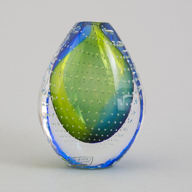 ERIKA LAGERBIELKE, vas, glas, Orrefors Expo, signerad, numrerad 5143-21, 1999.