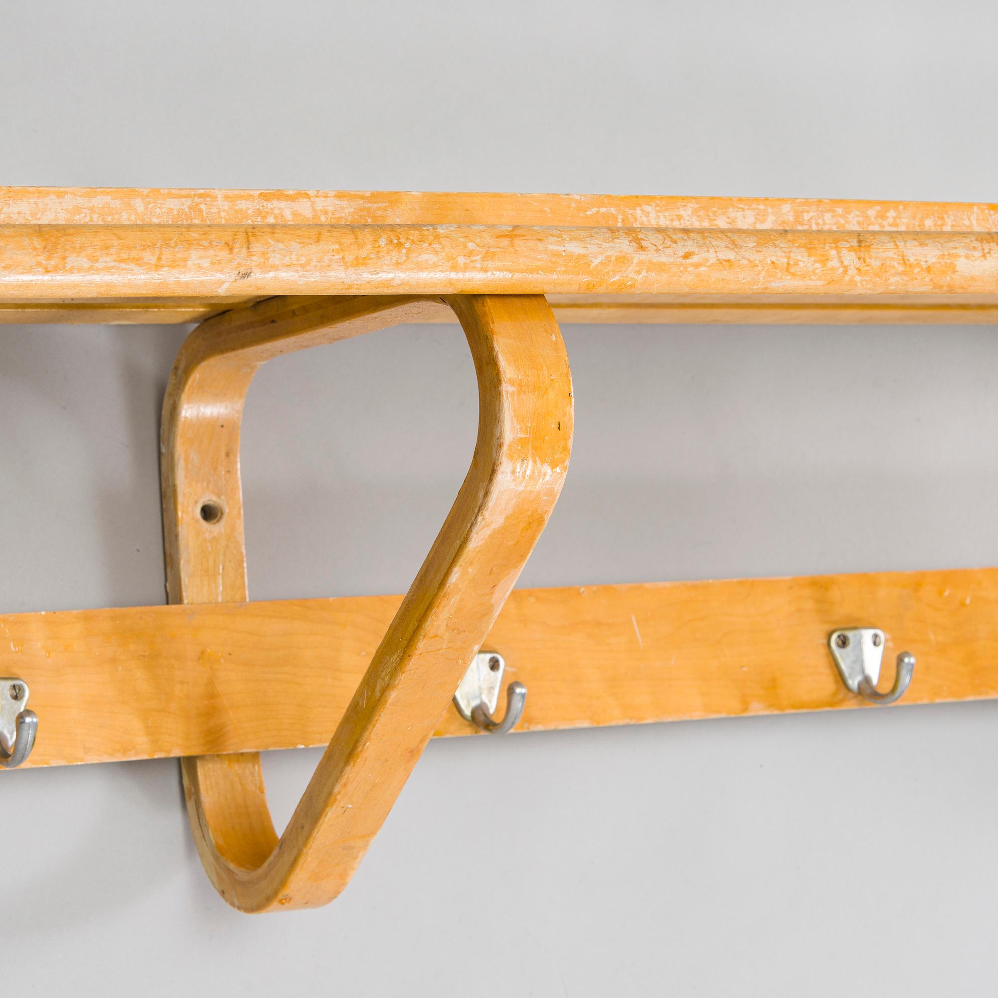 Alvar Aalto, a 1950s coat rack for O.Y. Huonekalu- ja Rakennustyötehdas A.B Finland.