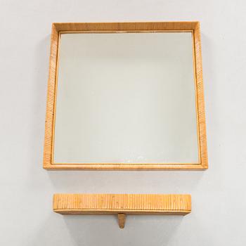 Mirror with shelf, mid 20th century.