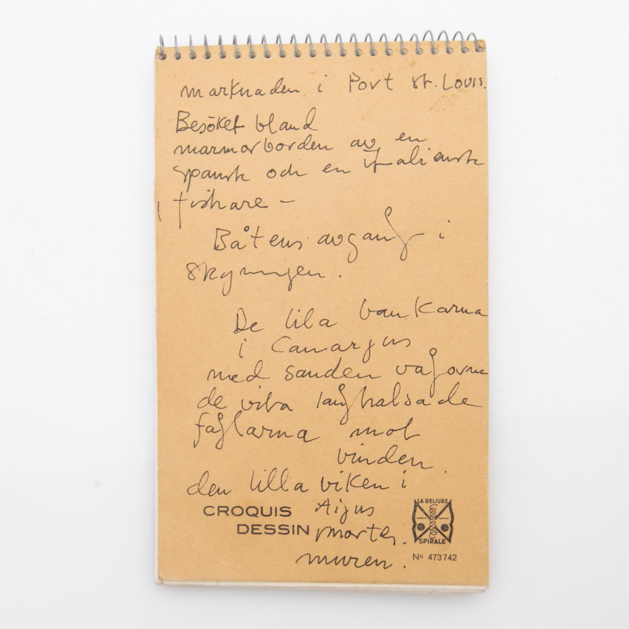 Madeleine Pyk, Sketchbook.