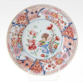 TALLRIK, porslin, Kina, Qing dynastin, Yongzheng, 1723-35.