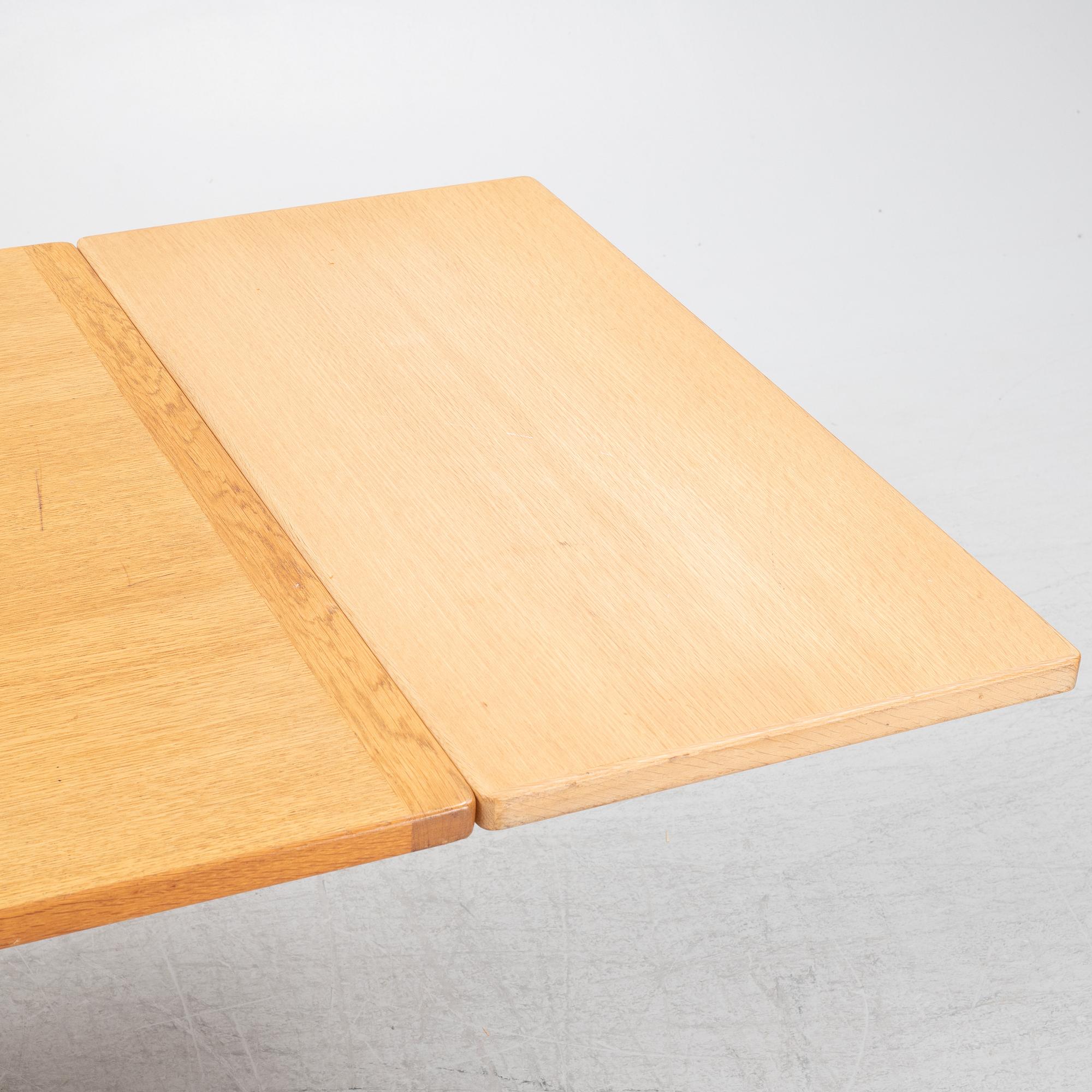 An oak dining table from Ulferts Tibro, 1960s/70s.