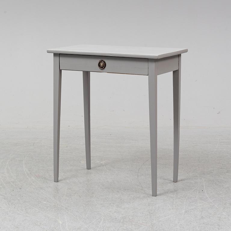 A painted table, 19th Century.