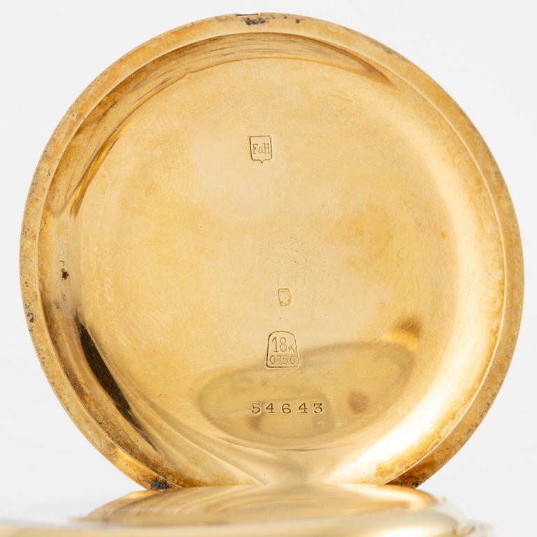 Alex Hüning, fickur, savonett, 50 mm.