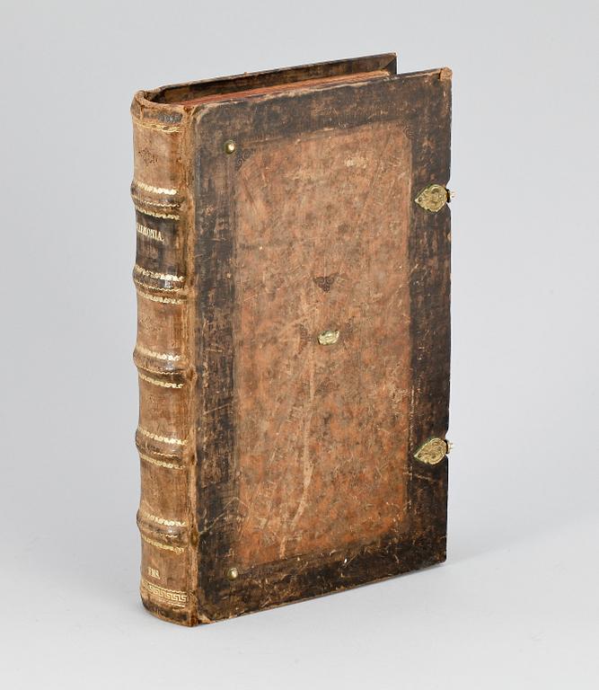 BOK. "Harmonia Evangelistarum" Stockholm 1617.