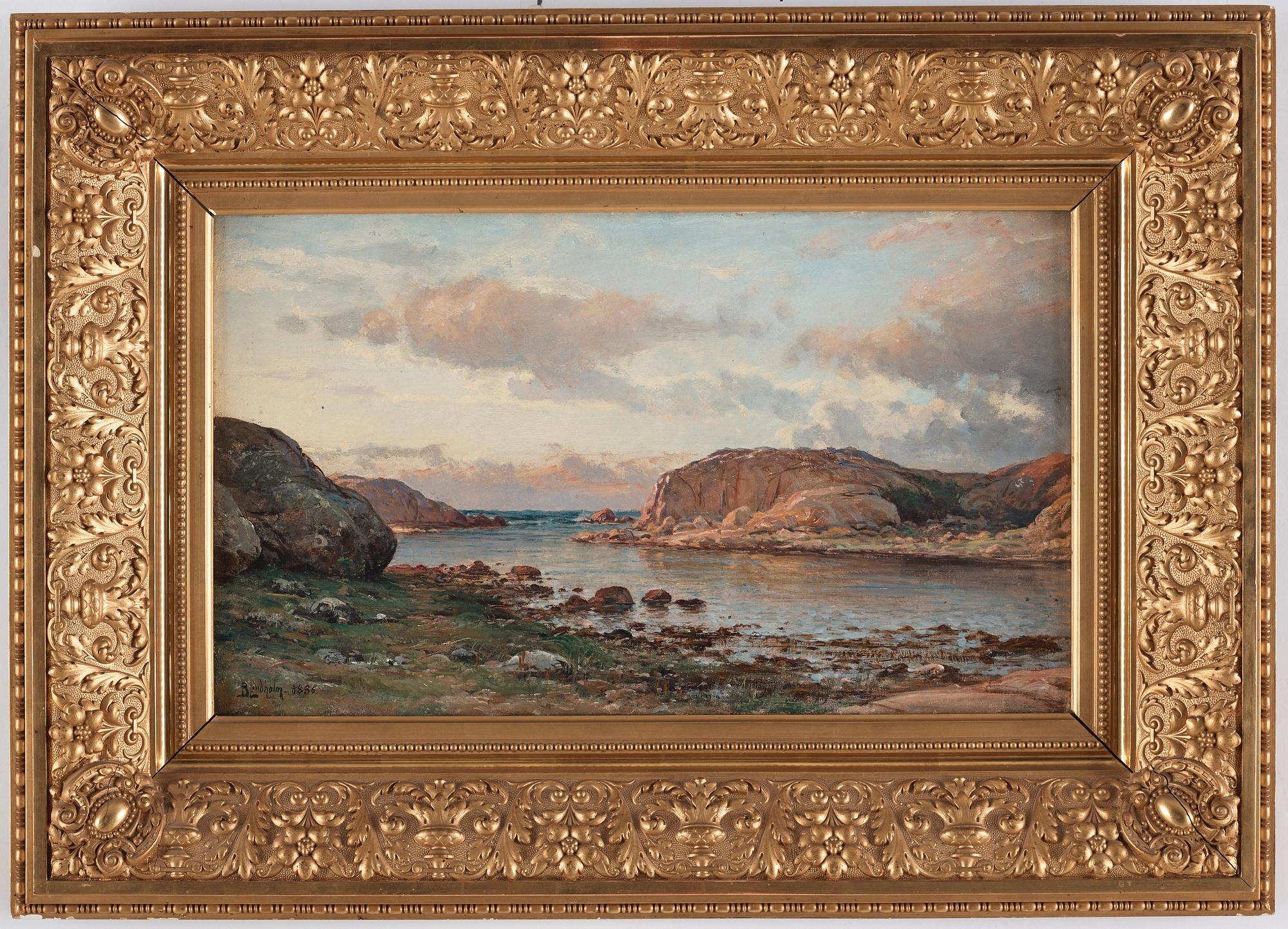 Berndt Lindholm, 'Solnedgång i Bohuslän' (Sunset Bohuslän).