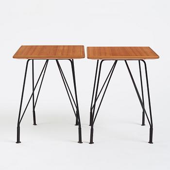 Hans-Agne Jakobsson, a pair of side tables, model "S 608", Hans-Agne Jakobsson AB Åhus/Markaryd, 1950s.