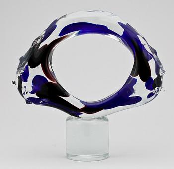 ALFREDO ROSSI, skulptur, glas, Murano. 1900-talets andra hälft.