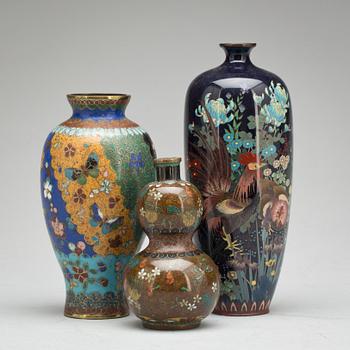 VASER, 3 st. Japan, Meiji (1868-1912).