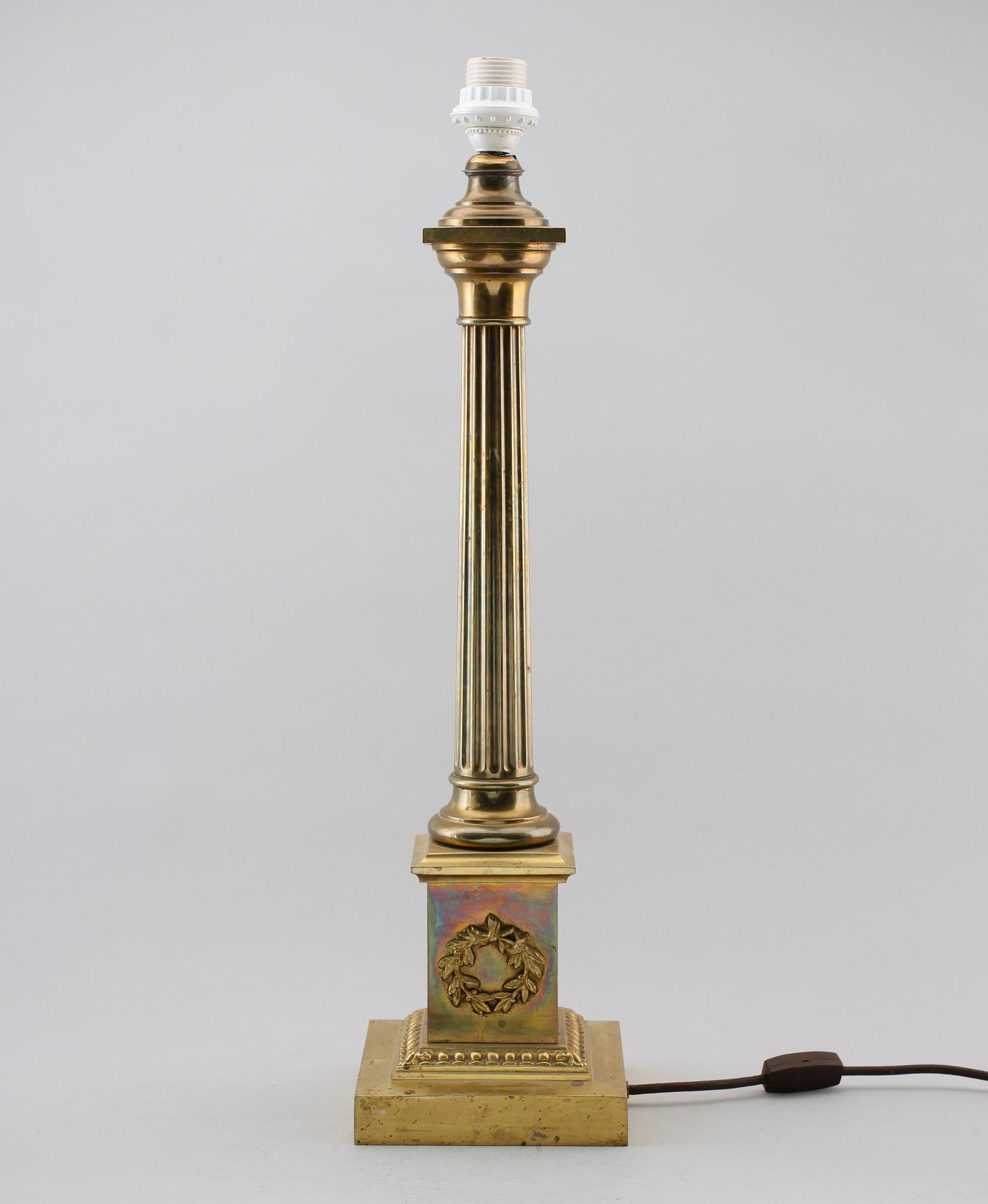 BORDSLAMPA, 1800-talets andra hälft.