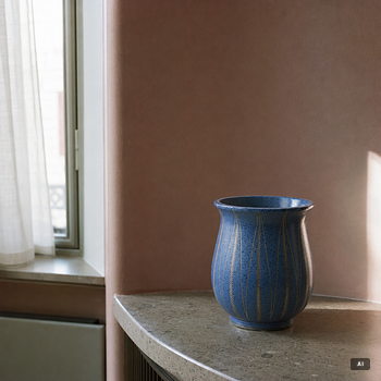 Wilhelm Kåge, an "Argenta" stoneware vase, Gustavsberg 1935.