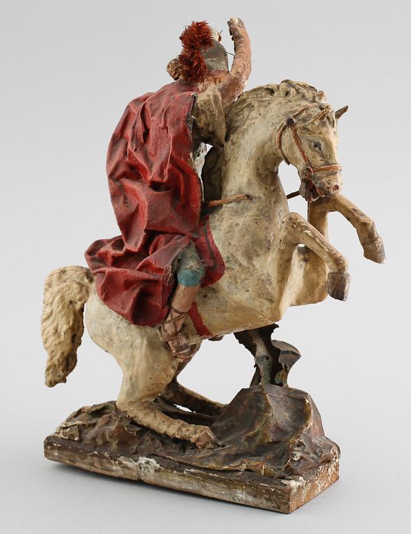SKULPTUR, trä och gips, 1800-tal.