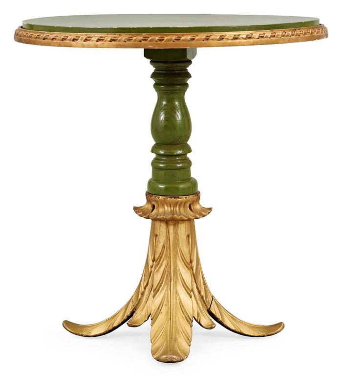 A green lacquered table by Nordiska Kompaniet 1920's-30's.