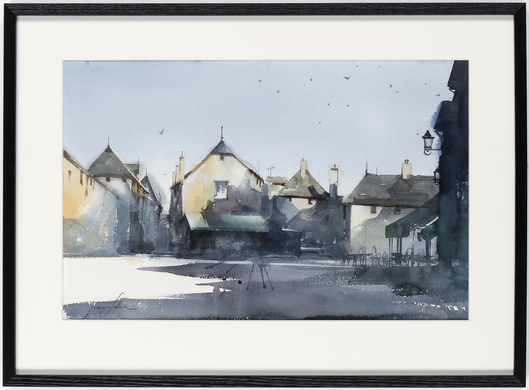 IVAN STERN, akvarell, signerad.