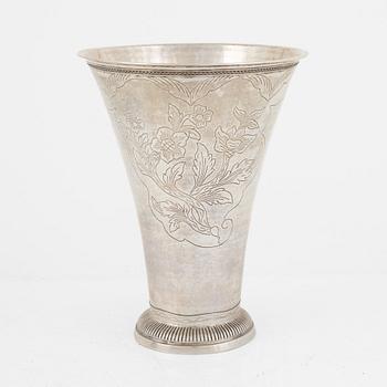 A Swedish silver beaker, mark of Petter Gillberg, Varberg 1787.