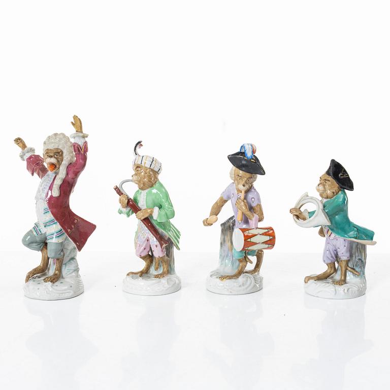 Figurines, 8 pcs, porcelain, Germany, 19th century.