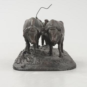 André Abbal, sculpture, bronze, signed.