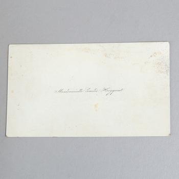 BREVSAMLING, bla Egron Lundgren, Rosa Bonheur, Carl Snoilsky, Frédéric Auguste Bartholdi.