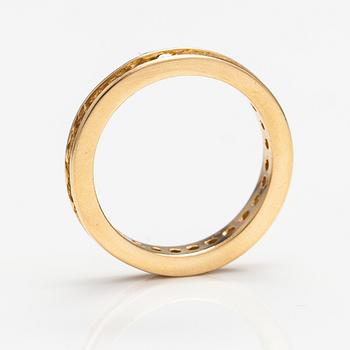Sormus, 14k kultaa, timantteja n. 0.80 ct yht.