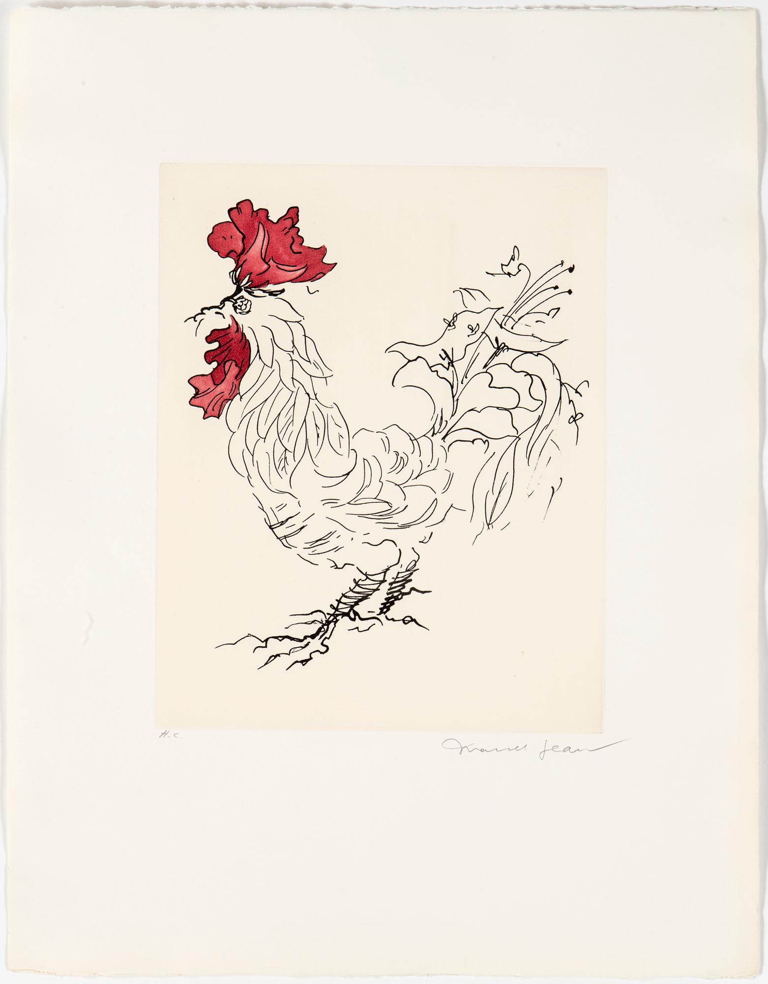 MARCEL JEAN, akvatintetsning, signerad Marcel Jean och numrerad H.C. med blyerts.
