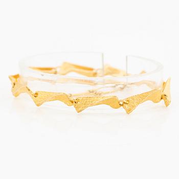 Lapponia, Björn Weckström, bracelet, “Fjällbäck”, 18K gold.