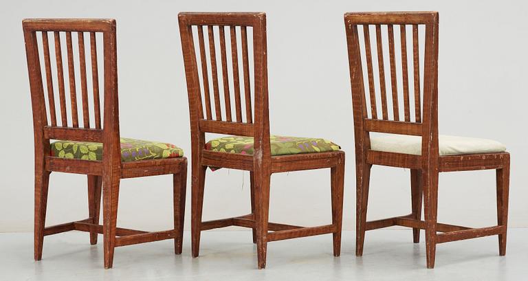 STOLAR, 3 st, sengustaviansk provins, 1800-talets första hälft.