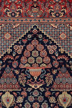 A rug, semi-antique, Kashan, ca 206,5 x 134,5 cm.