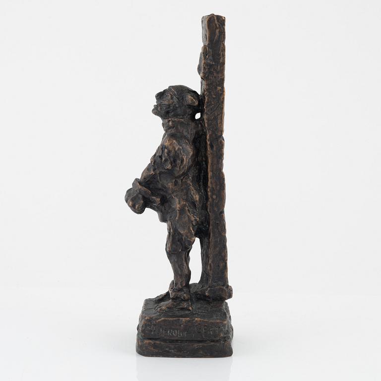 Bror Marklund, sculpture, signed, foundry mark, bronze, height 35.5 cm.