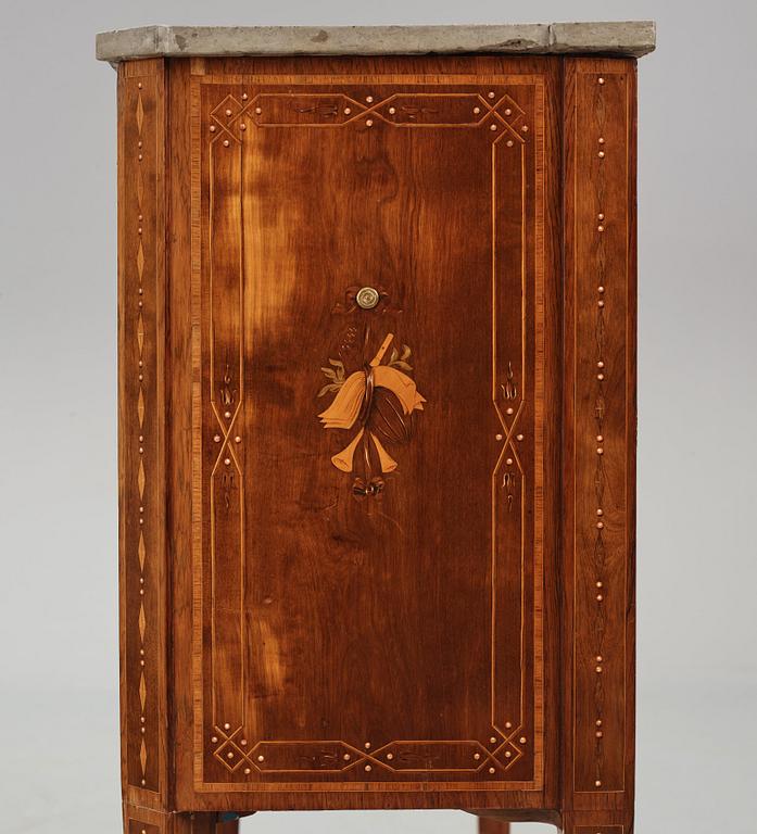 A Gustavian marquetry and ormolu-mounted secretaire by N. P. Stenström (master in Stockholm 1781-90).