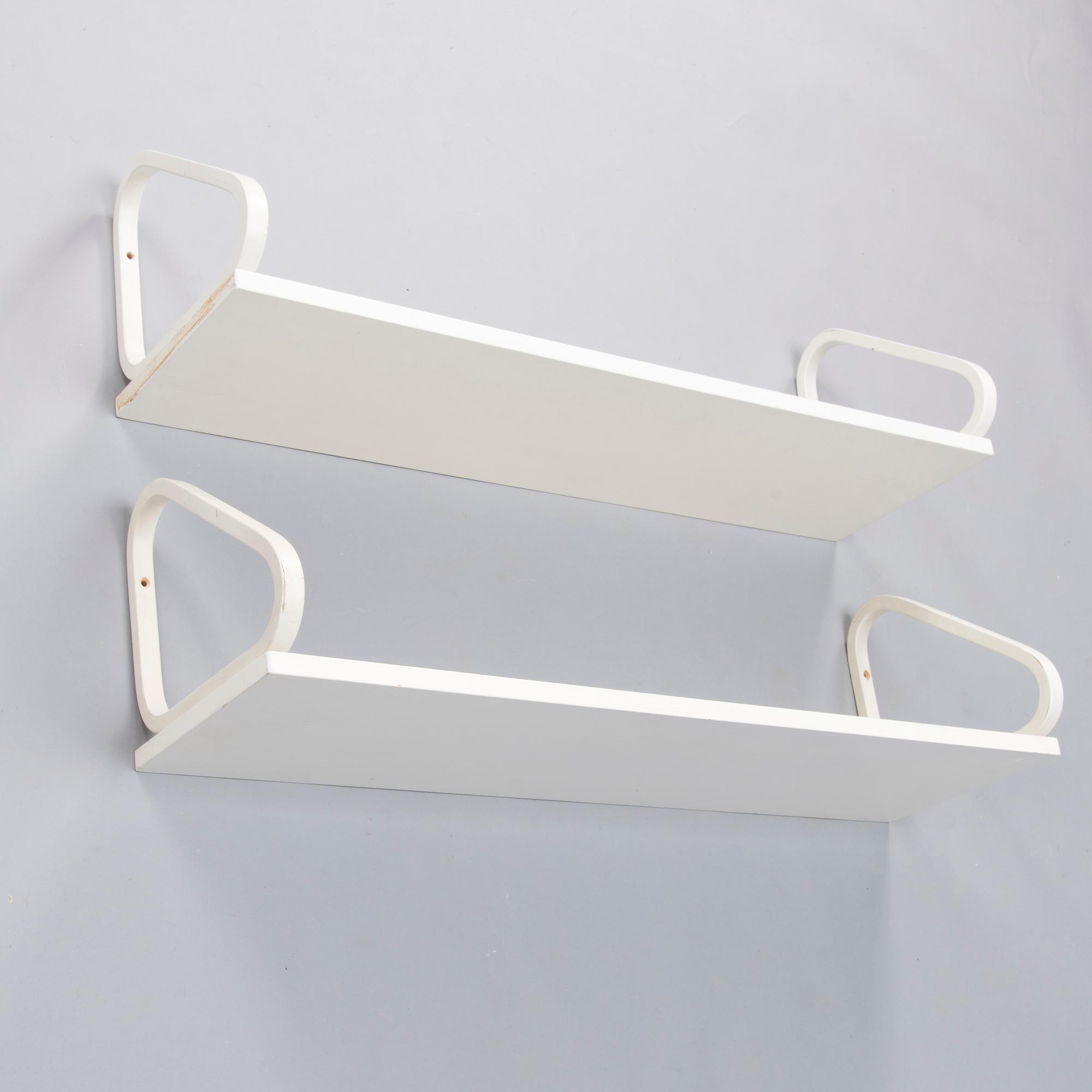 ALVAR AALTO, Two late 20th century shelves for Artek.