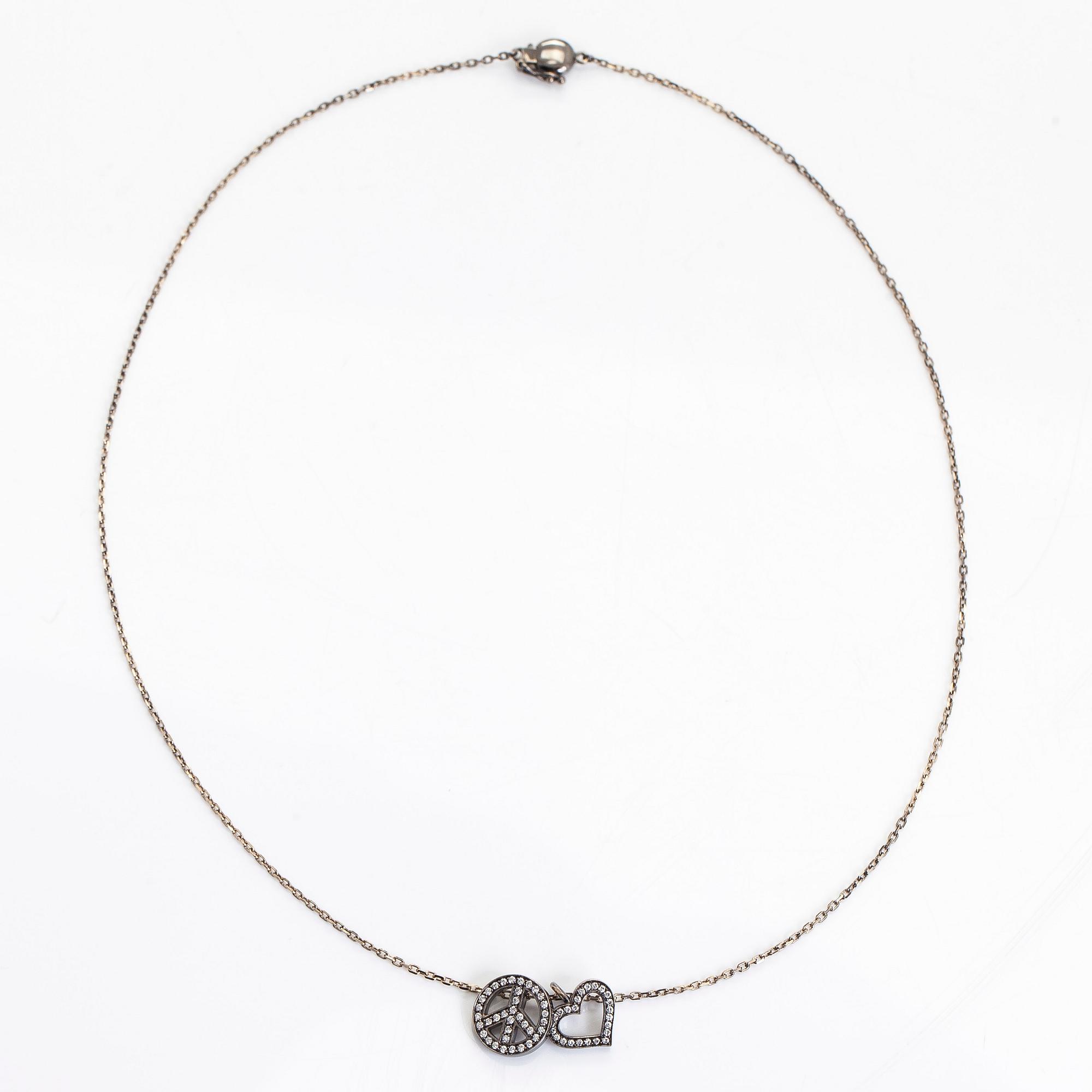 Halsband, 18K guld och diamanter.