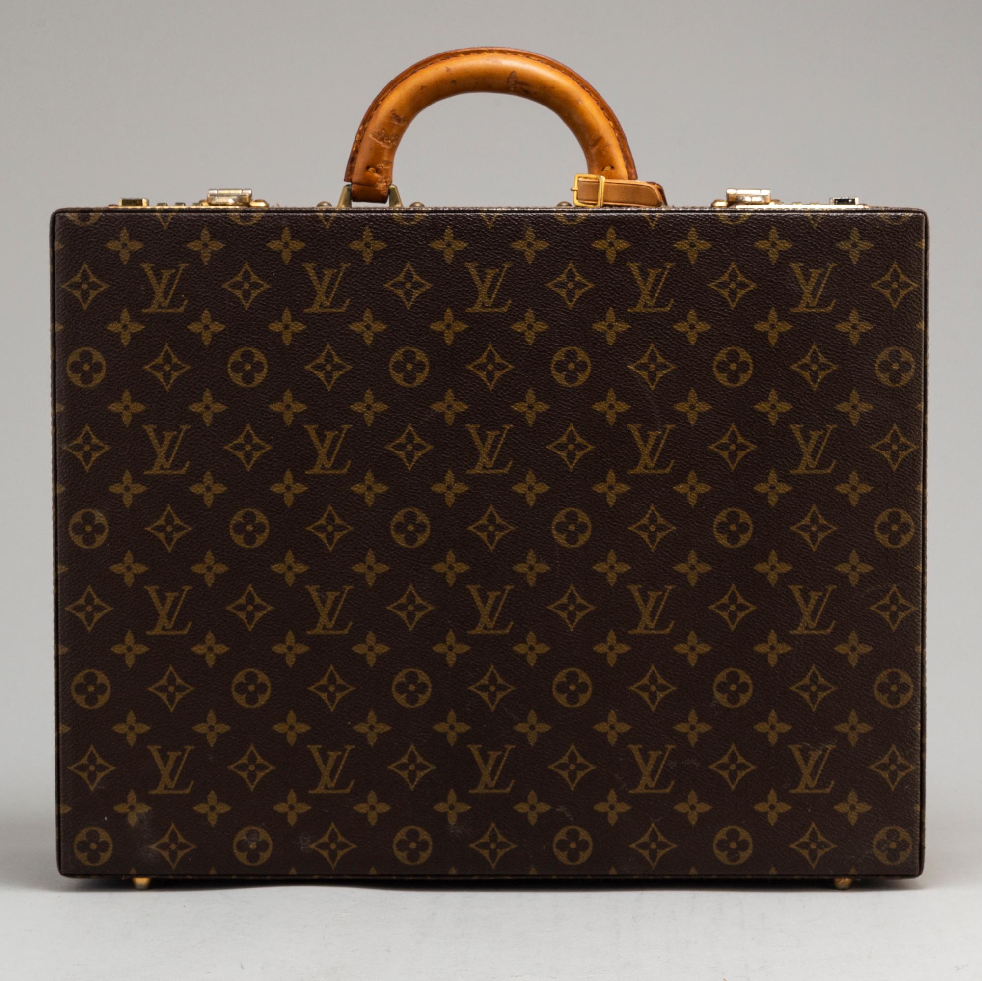 LOUIS VUITTON, a vintage 'President' monogram canvas briefcase.