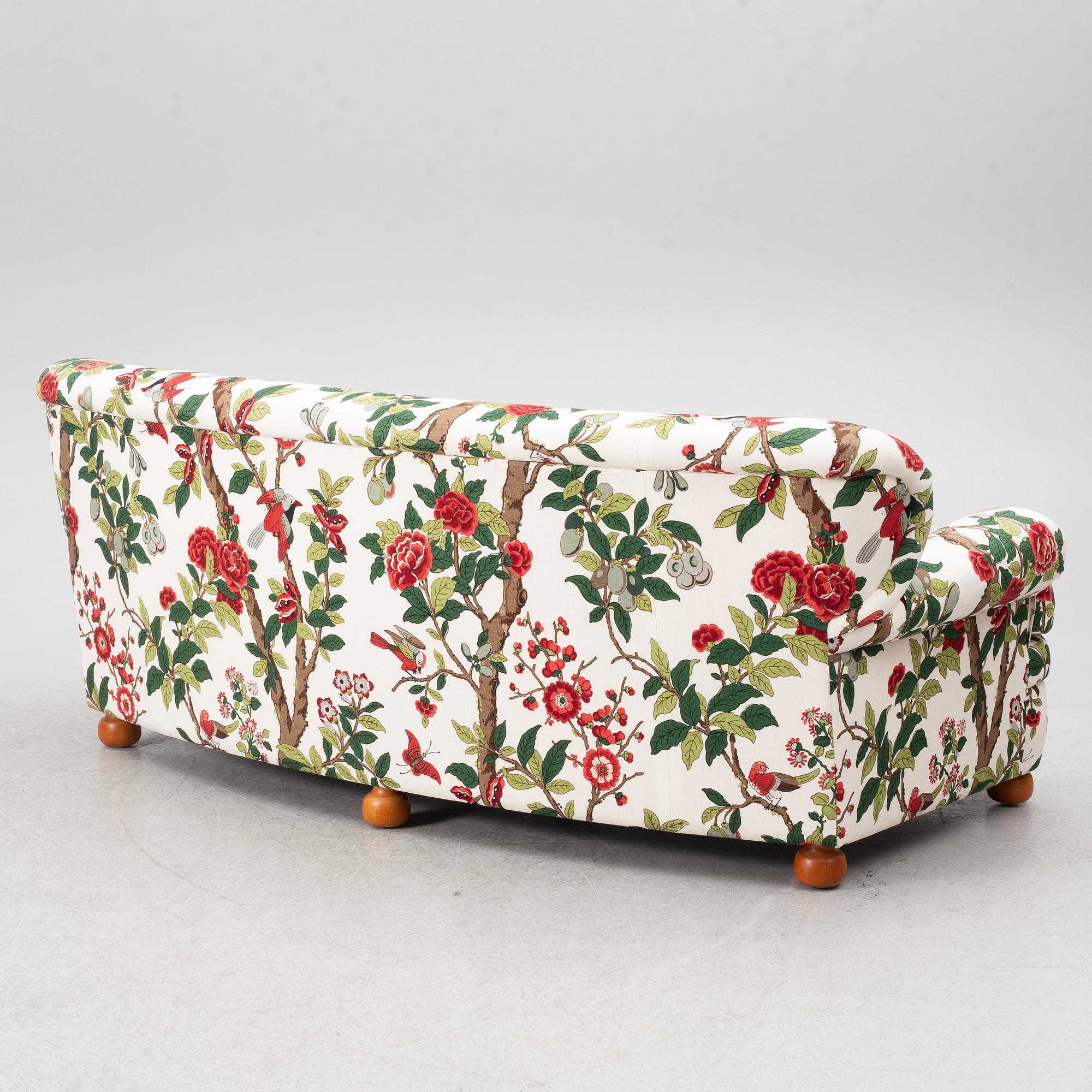 Josef Frank, a model 968 sofa, Firma Svenskt Tenn, Sweden.