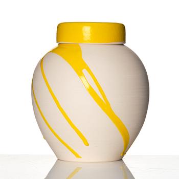 Åsa Bonnier, a 'Splash' ceramic jar with cover, Paris 2006.