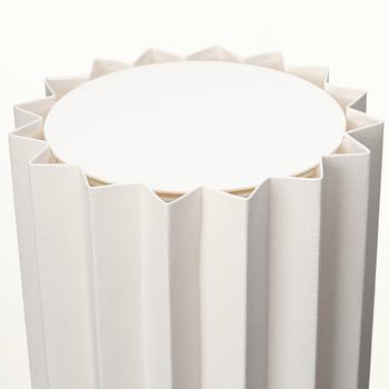 FOLKFORM, "L árt Plisse no 4", Form study in white, a table lamp, Studio Folkform, 2022.