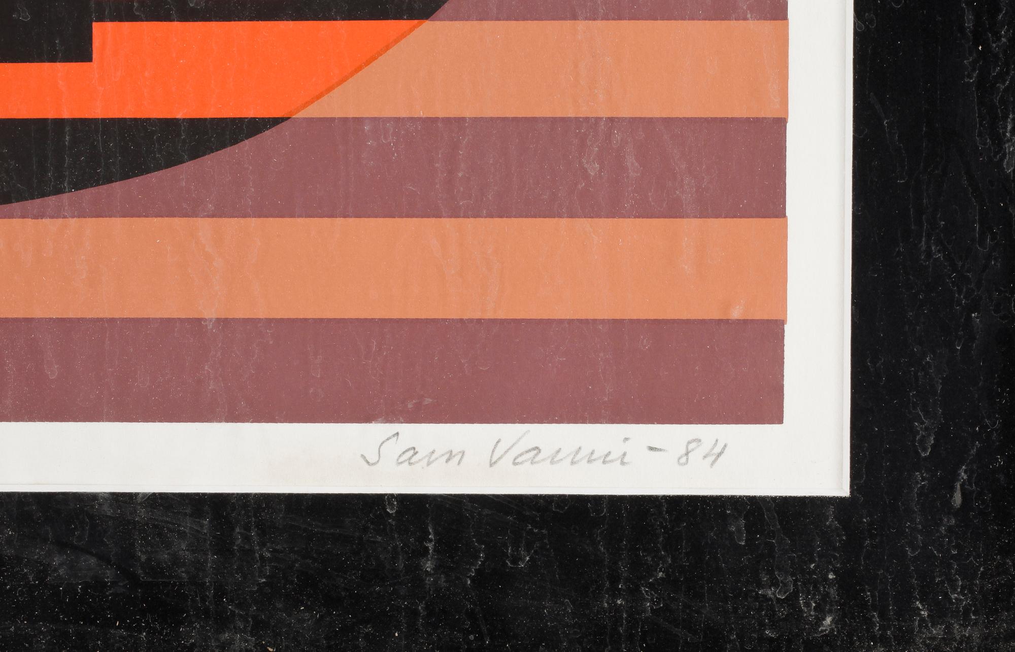 SAM VANNI, färglitografi, sign, numr 5/75, dat -84.