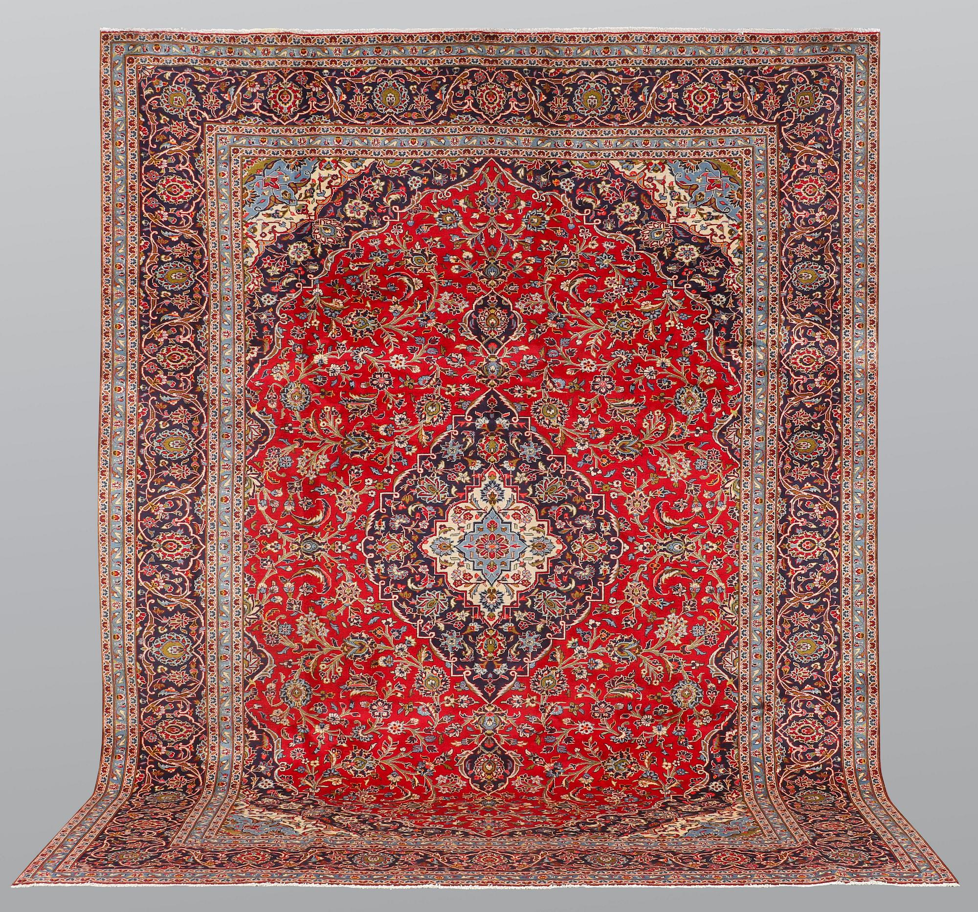 Matto, Kashan, ca 385 x 300 cm.