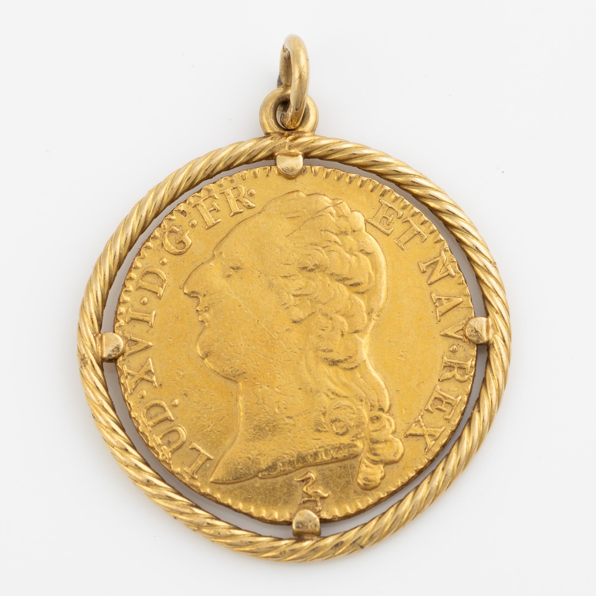 Guldmynt, Louis XVI, Frankrike, 1 Louis d'Or, 1788.