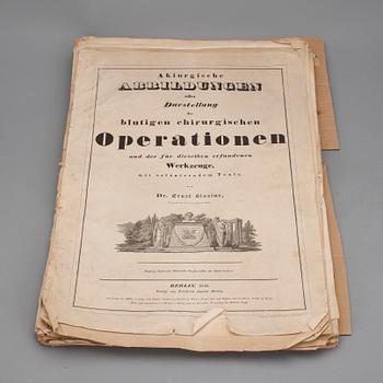 BOK, "Akiurgische abbildungen...der blutigen..operationen..", Dr. Ernst Blasius, Berlin 1833.