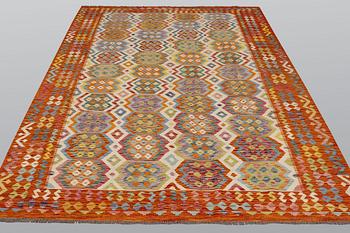 A carpet, kilim, ca 301 x 206 cm.