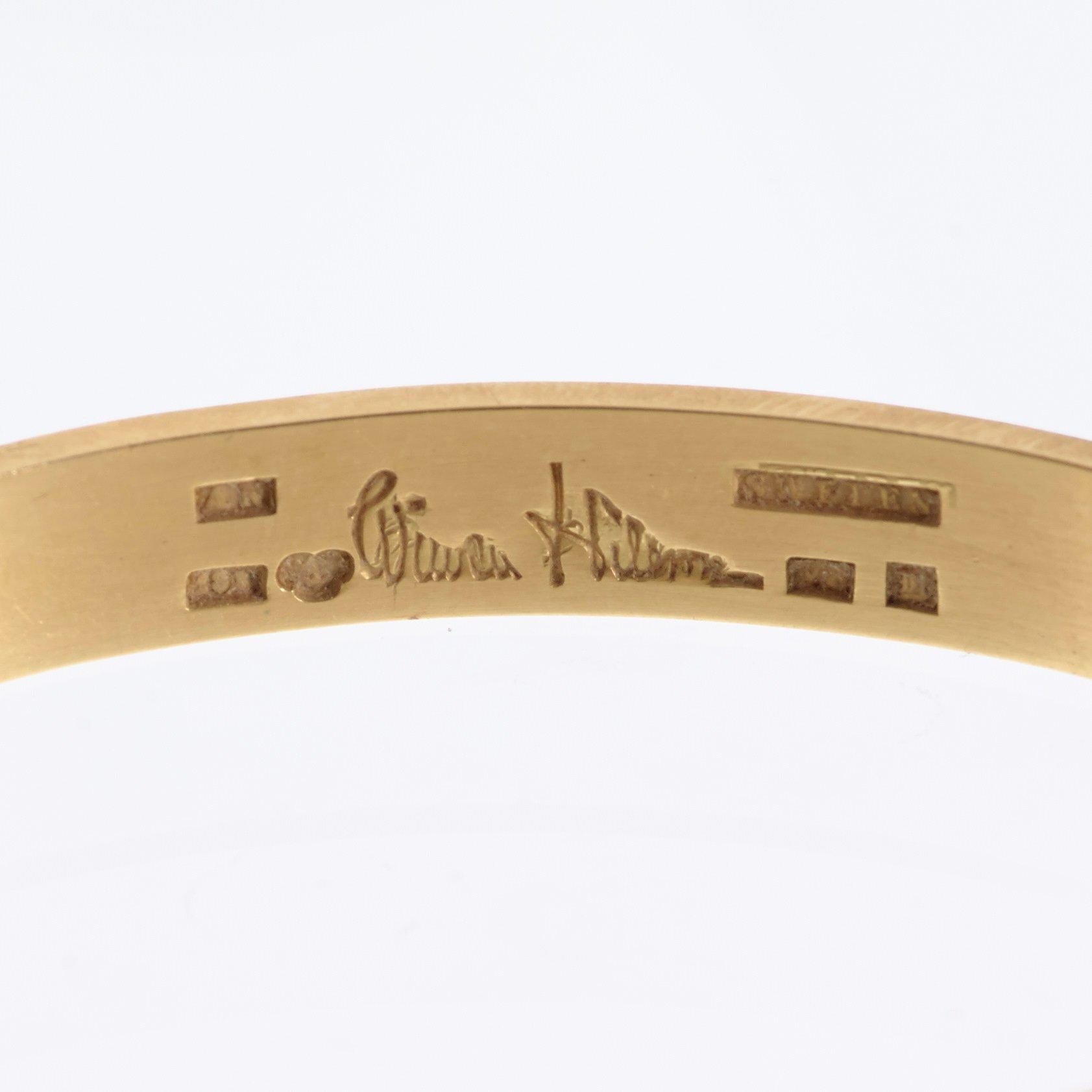 WIWEN NILSSON, armring, Lund 1947, 18 k.
