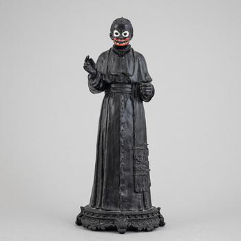 Makode Linde, sculpture painted plastic signed.