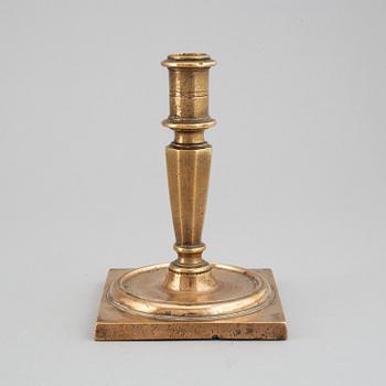 Ljusstake, brons, sydeuropa, 1700-tal.