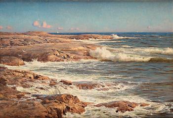 Johan Krouthén, Rocks by the sea, Marstrand.